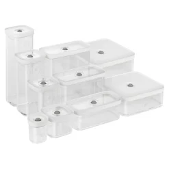 CUBE Container 2L / 21 cm, 4.2 Qt, Transparent-white