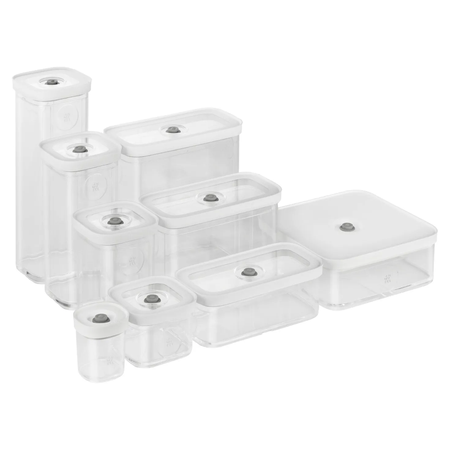 CUBE Container L / 21 cm, 1.75 Qt, Transparent-white