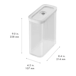 CUBE Container 3M / 21 cm, 3 Qt, Transparent-white
