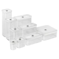 CUBE Container M / 21 cm, 0.75 Qt, Transparent-white