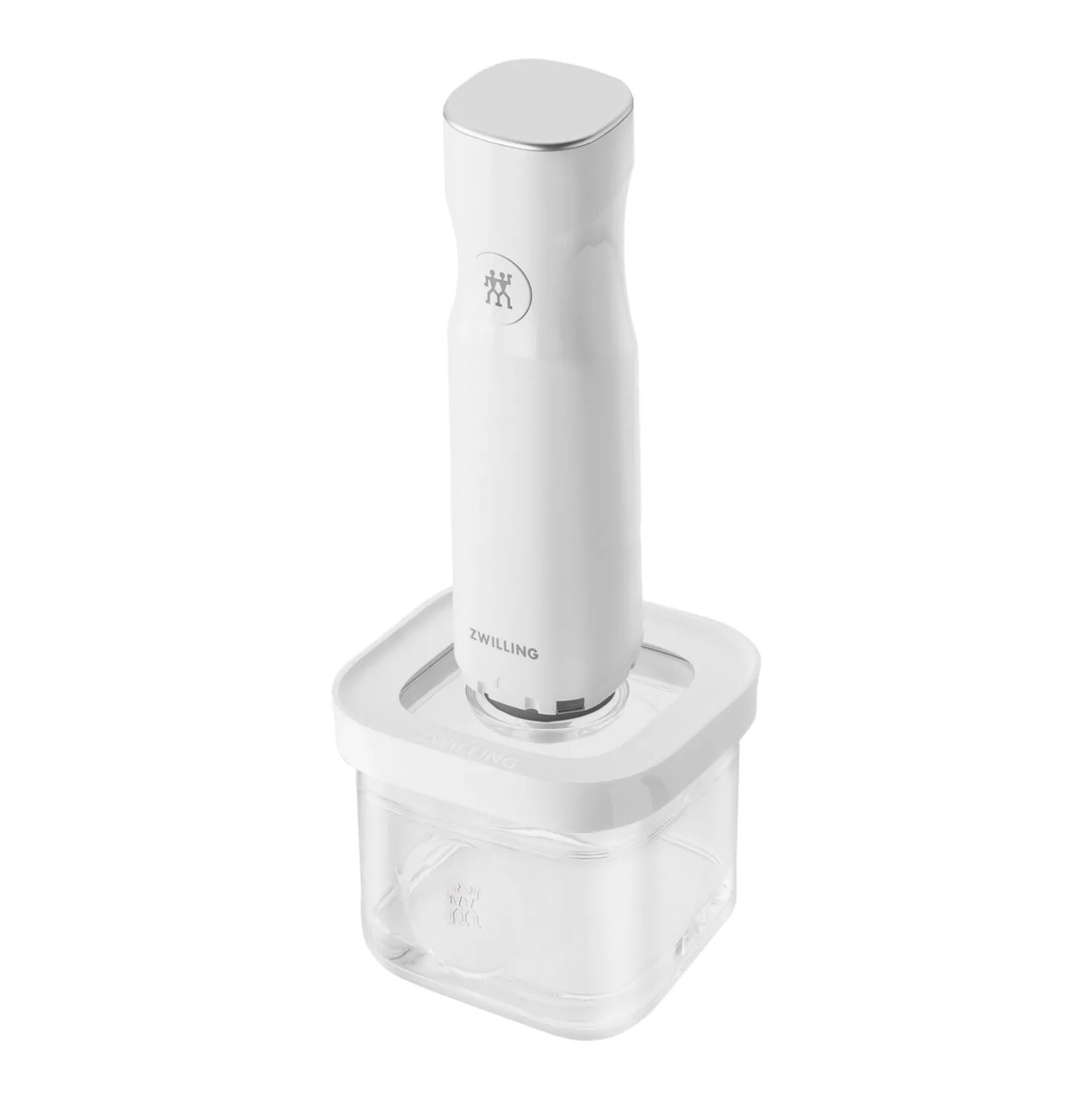 CUBE Container S / 11 cm, 0.35 Qt, Transparent-white
