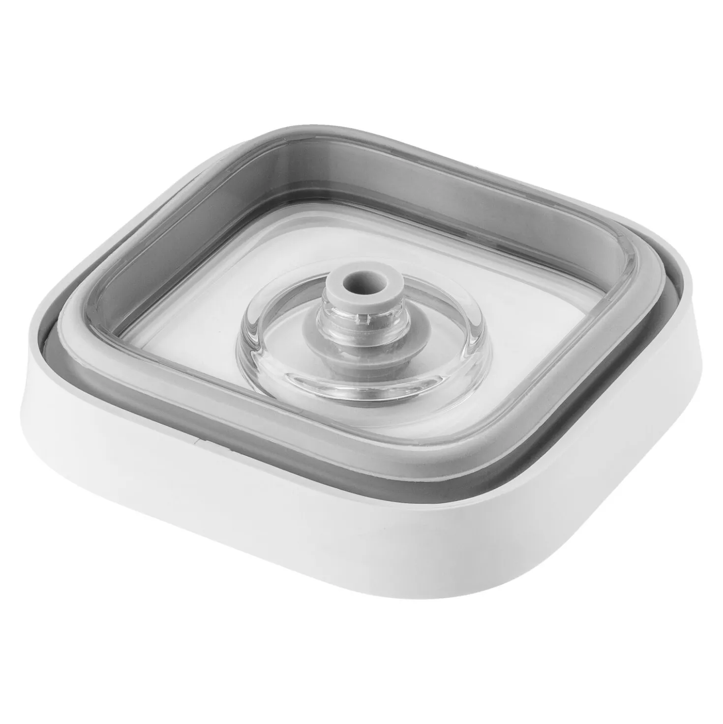 CUBE Container 2S / 11 cm, 0.875 Qt, Transparent-white