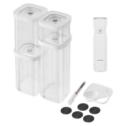 CUBE CONTAINER SET WITH VACUUM PUMP, 7-pc