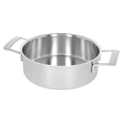 Deep Saut&eacute; Pan with Double Handle and Lid, 3 qt
