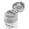 Dinos Drinking Bottle, 350 ml, stainless steel, white-grey