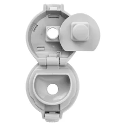 Dinos Drinking Bottle, 350 ml, stainless steel, white-grey