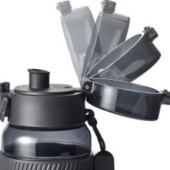 Drinking bottle, 680 ml, tritan, black matte