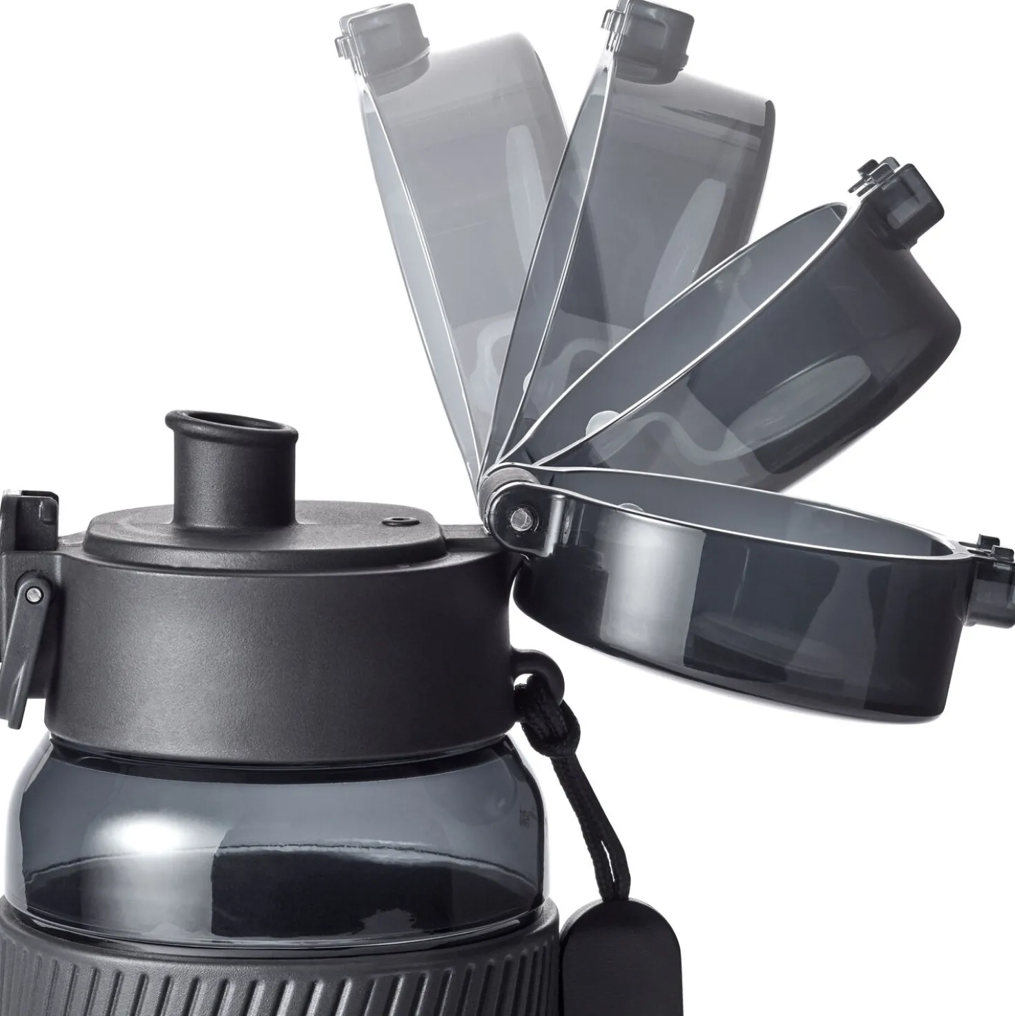 Drinking bottle, 680 ml, tritan, black matte