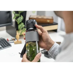 Drinking bottle, 680 ml, tritan, black matte