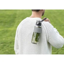 Drinking bottle, 680 ml, tritan, grey