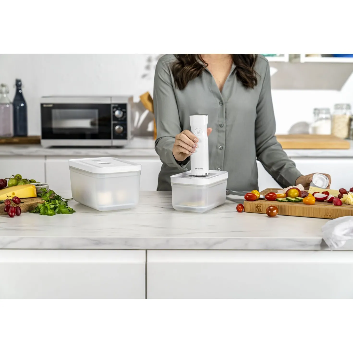 Drip tray set for plastic containers , M/L / 2-pc