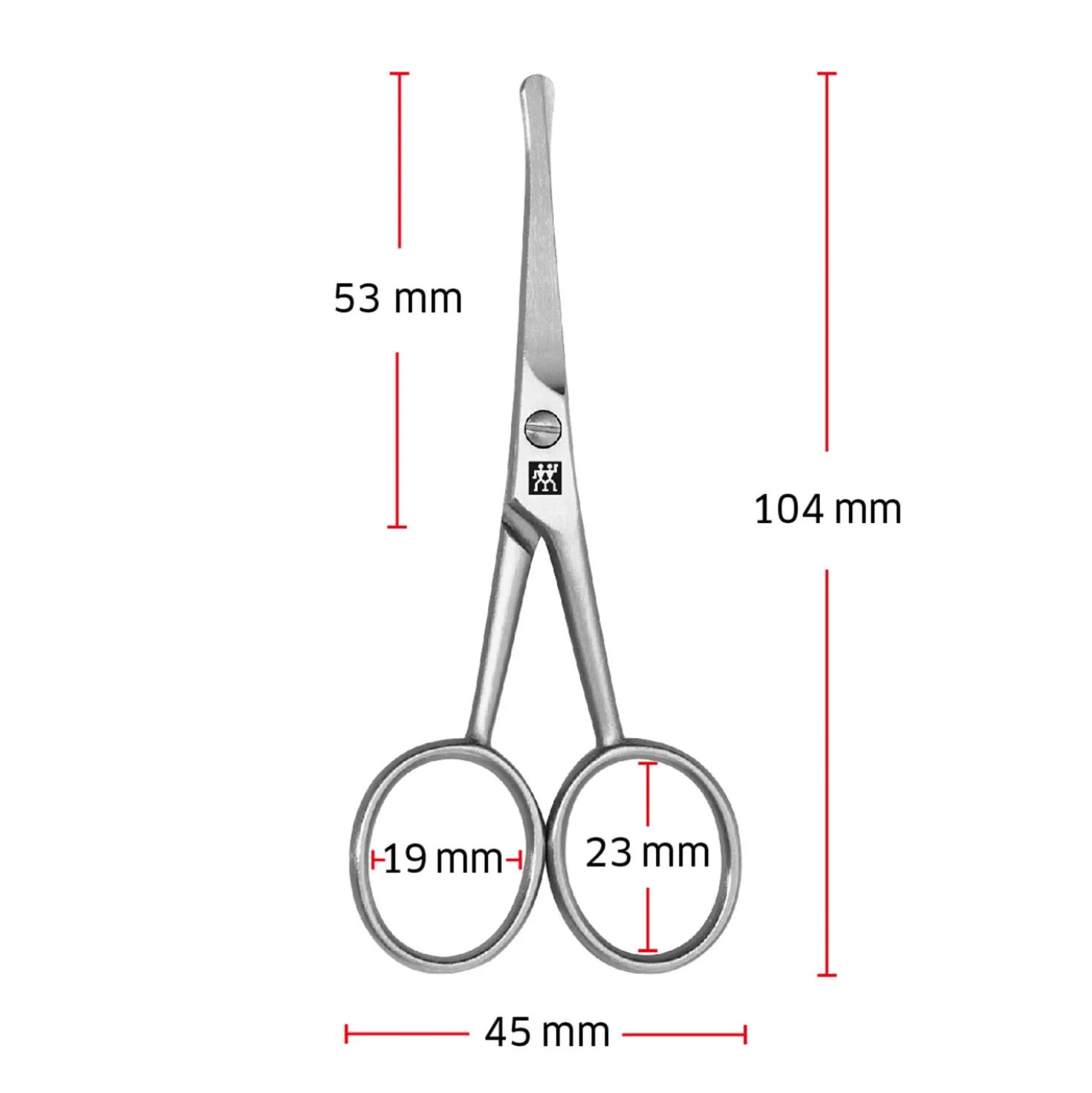 Ear And Nose Hair Scissors - Matt Stainless Steel