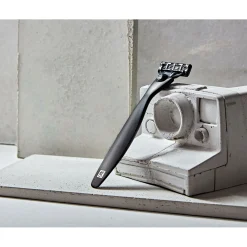Facial razors, stainless steel | black matte