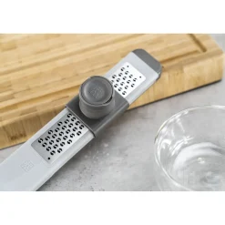 Fine grater, grey