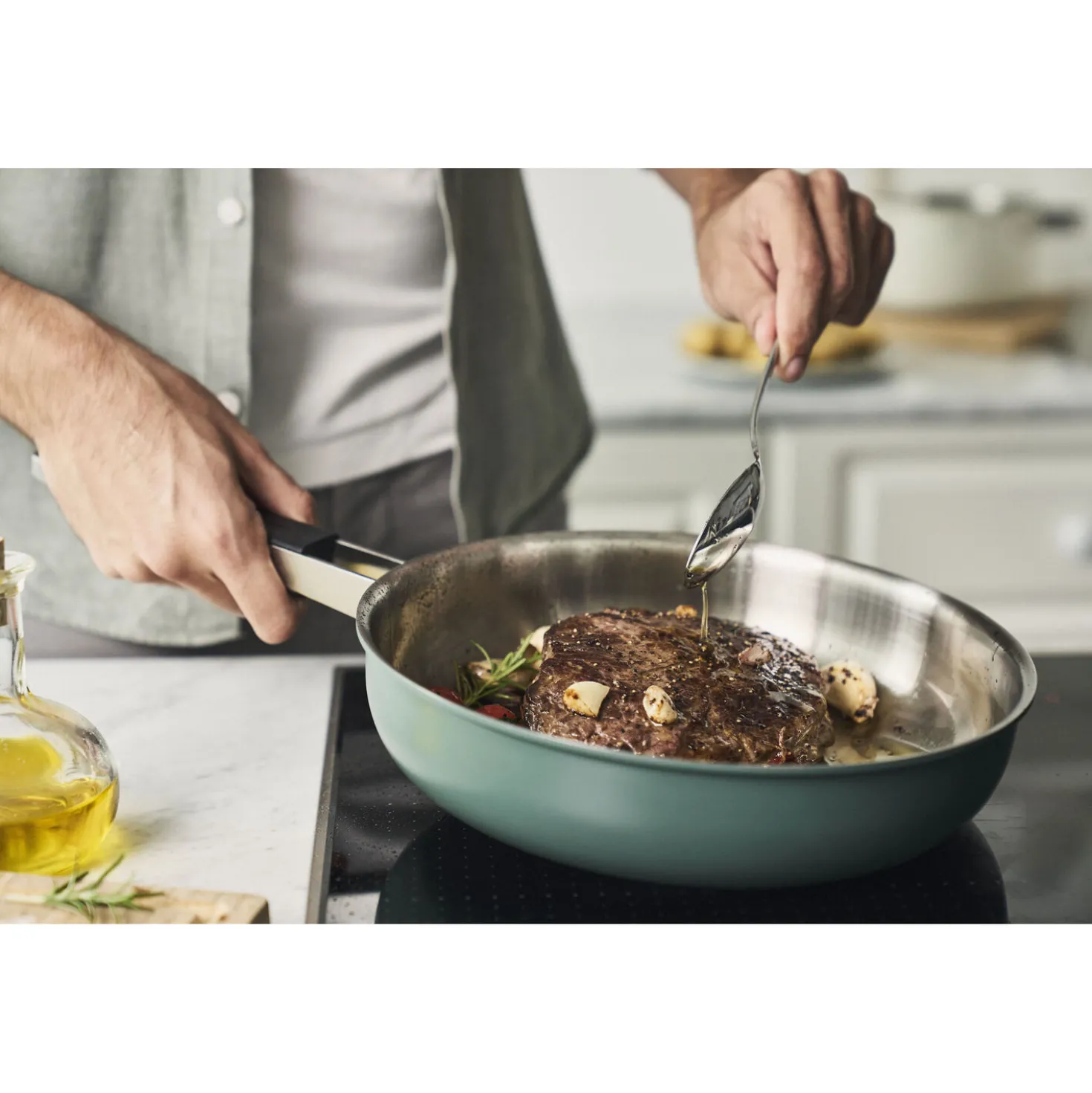 Frying pan, 9.5 inch, 18/10 Stainless Steel
