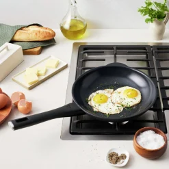 Frying pan, 8 inch, aluminum, Titanium-reinforced ceramic non-stick coating