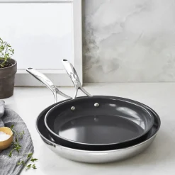 Frying pan set, 2-pc, Non-stick, Ceramic coating