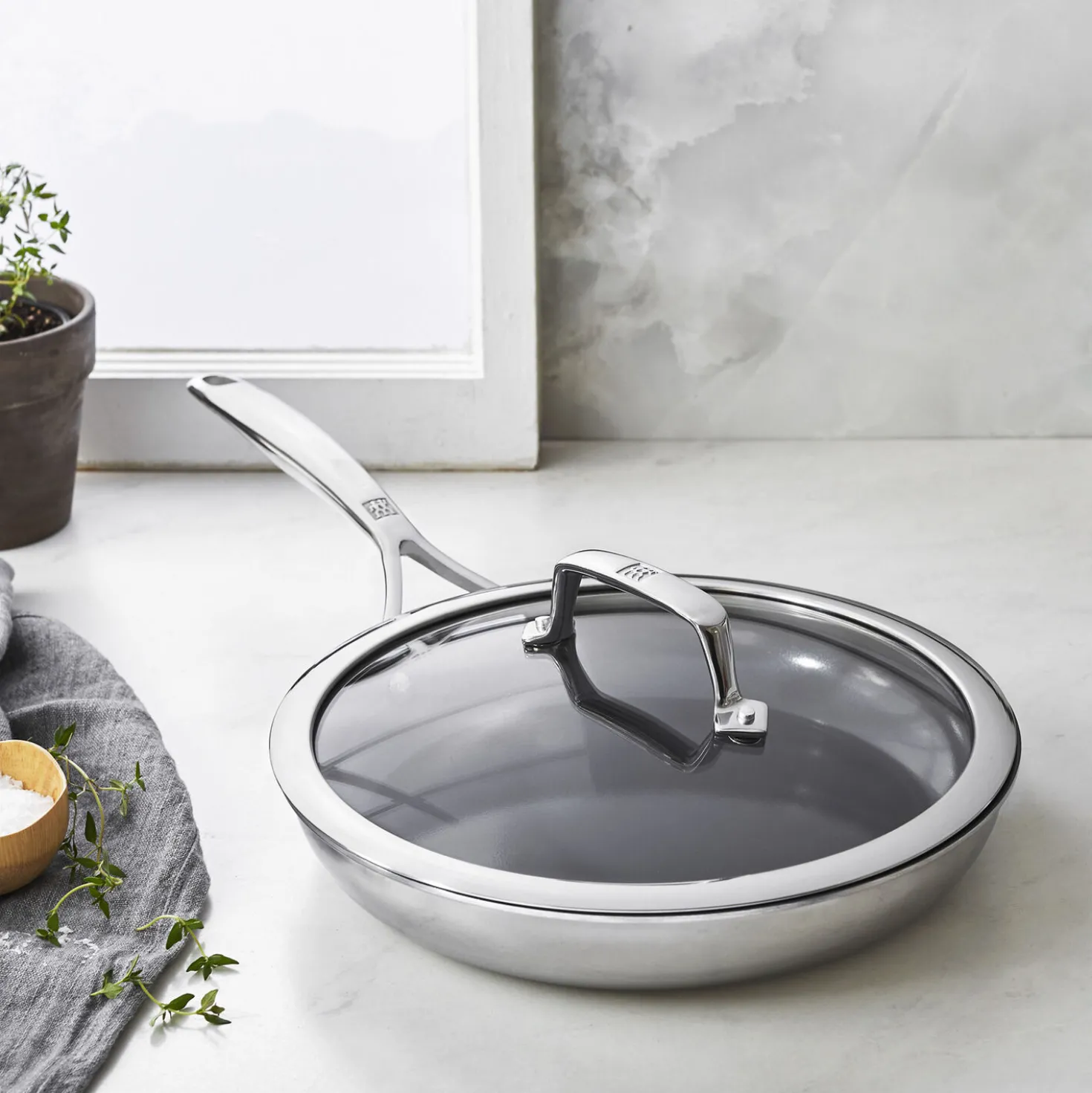 Frying pan set, 2-pc, Non-stick, Ceramic coating