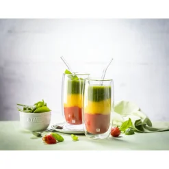 Glass Straw - Clear - Bent Set