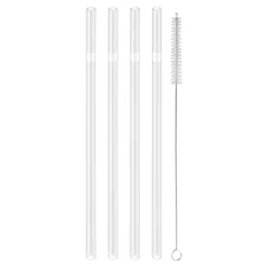 Glass Straw - Clear - Straight Set