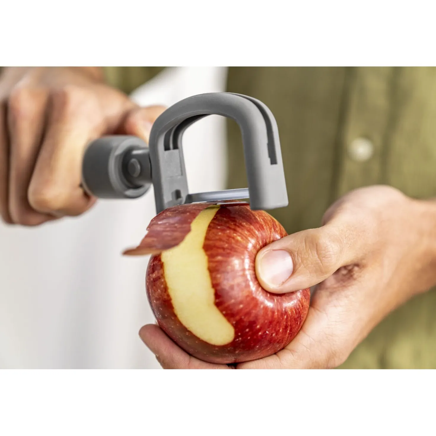 2-in-1 peeler, grey