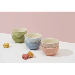 4.5-inch / 6-pc, Bowl set macaron, mixed colors