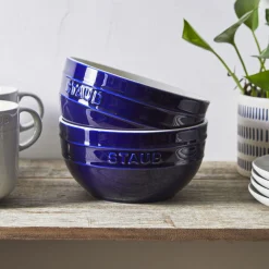 6.5-inch / 2-pc, Large Universal Bowl Set, dark blue
