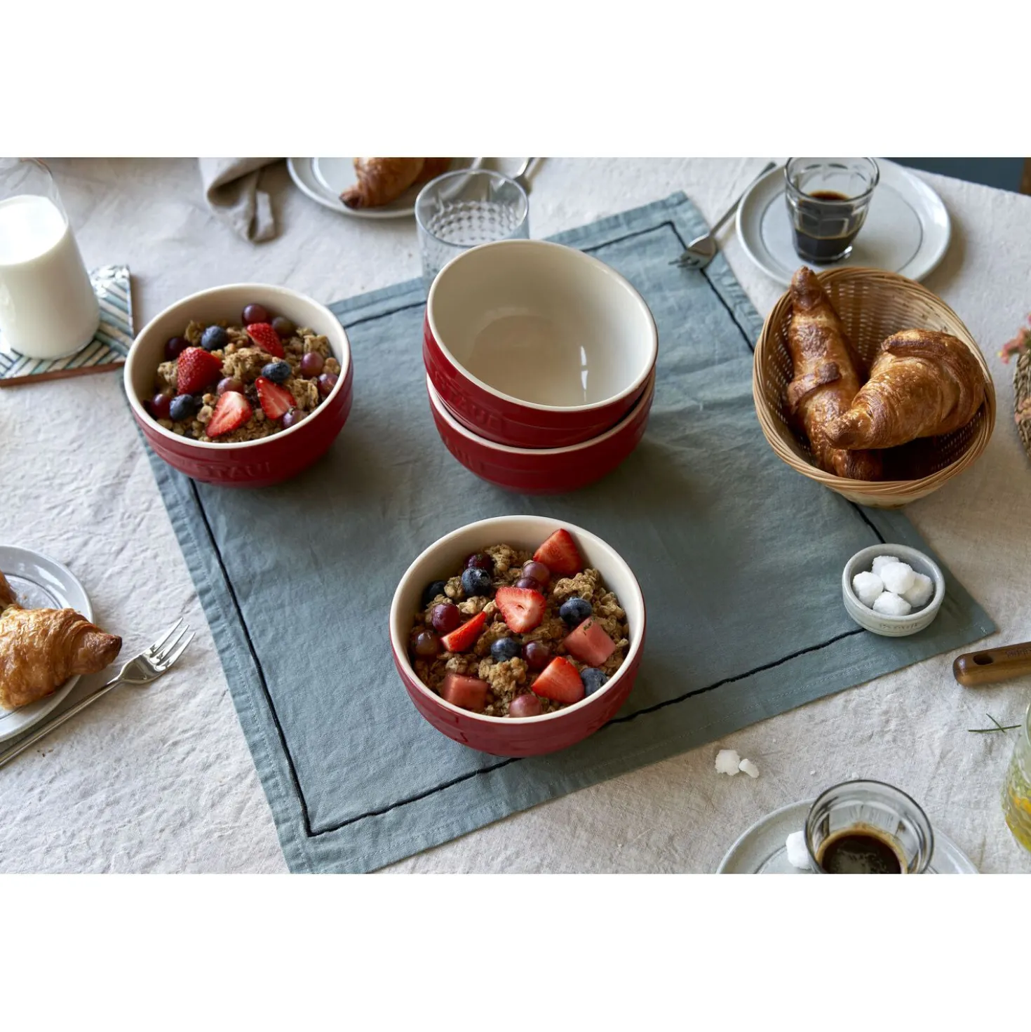 6.5-inch / 2-pc, Large Universal Bowl Set, cherry