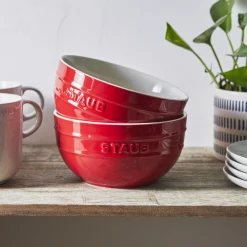 6.5-inch / 2-pc, Large Universal Bowl Set, cherry