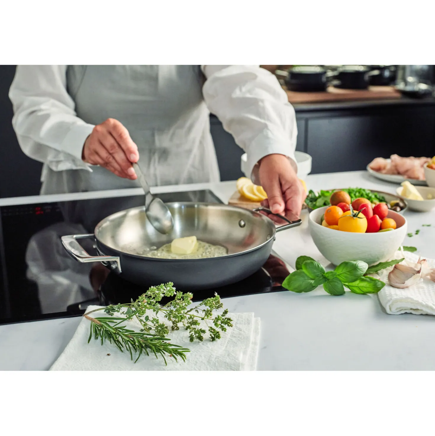 9.5-inch, 18/10 Stainless Steel, Frying Pan