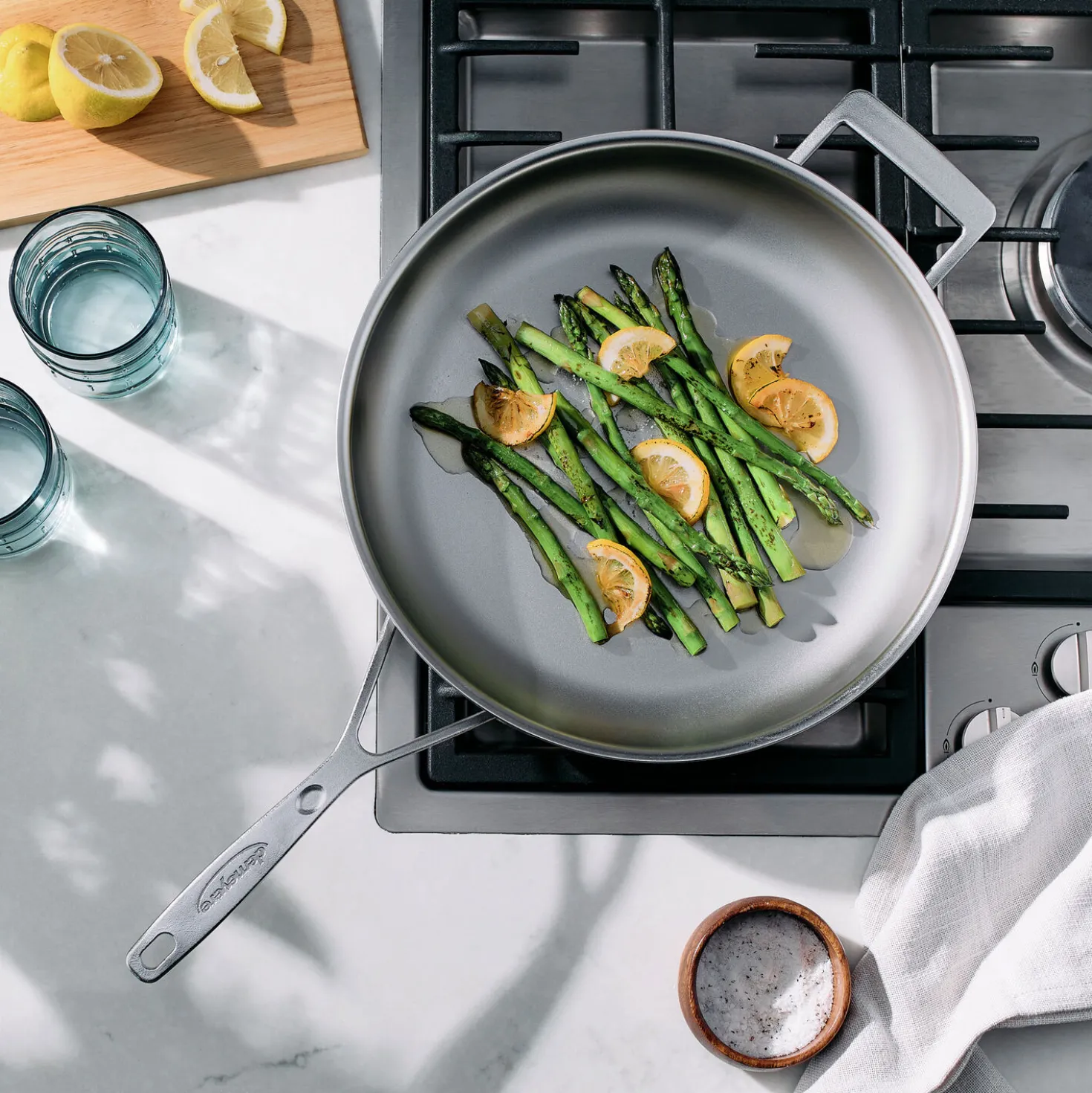 12.5-inch, 18/10 Stainless Steel, Frying Pan