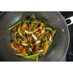 12-inch, 18/10 Stainless Steel, Nonstick Wok With Lid