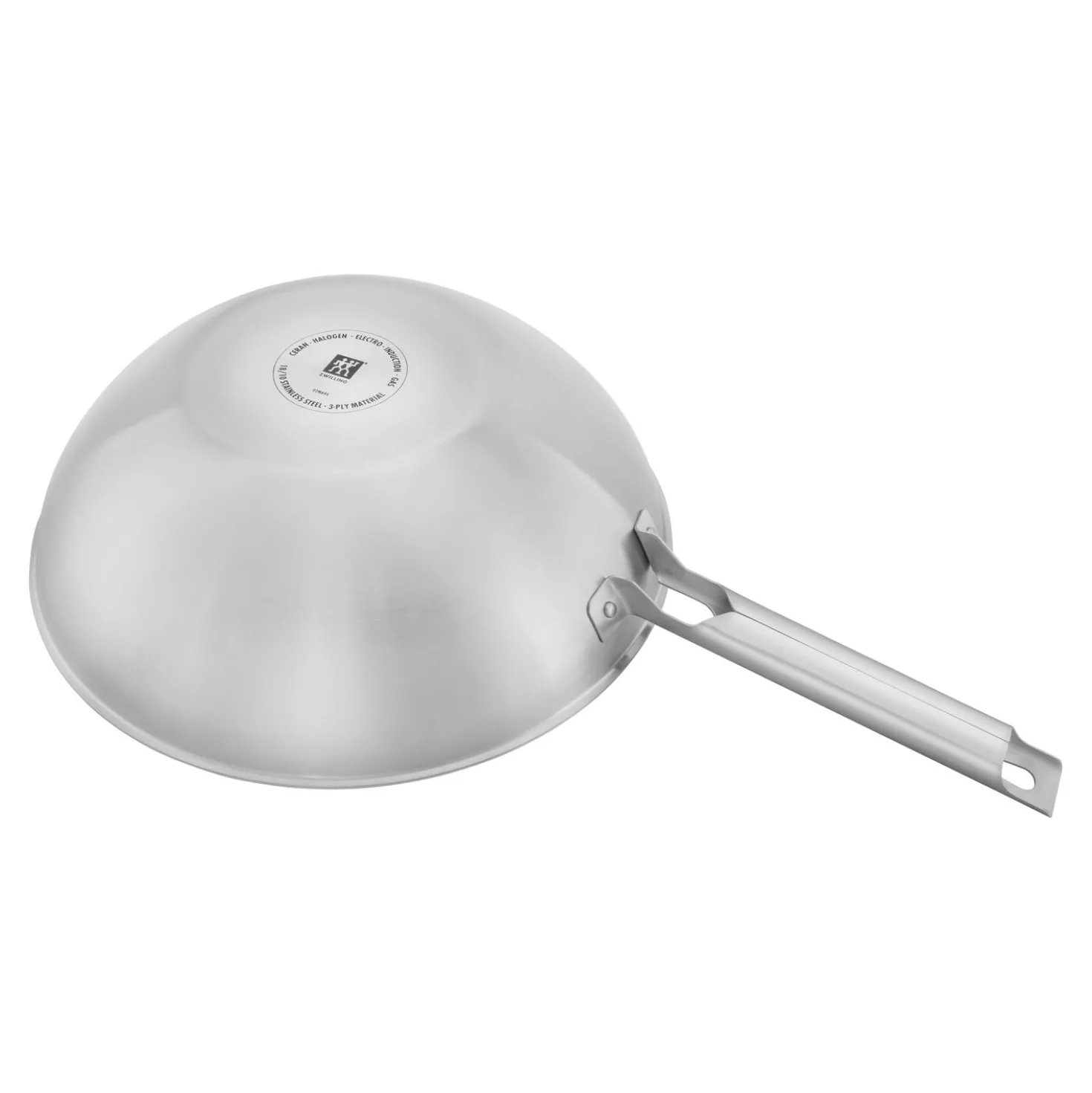 12-inch, 18/10 Stainless Steel, Nonstick Wok With Lid