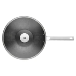 12-inch, 18/10 Stainless Steel, Nonstick Wok With Lid