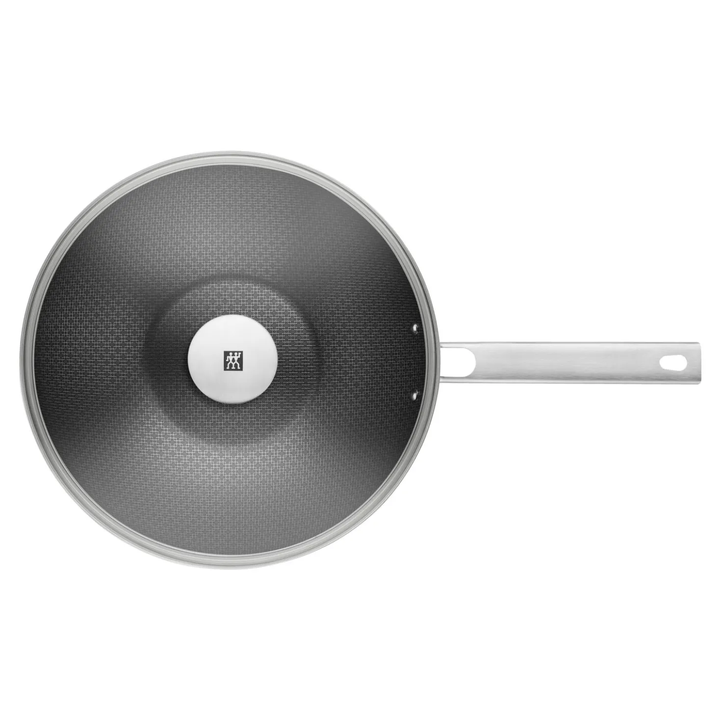 12-inch, 18/10 Stainless Steel, Nonstick Wok With Lid
