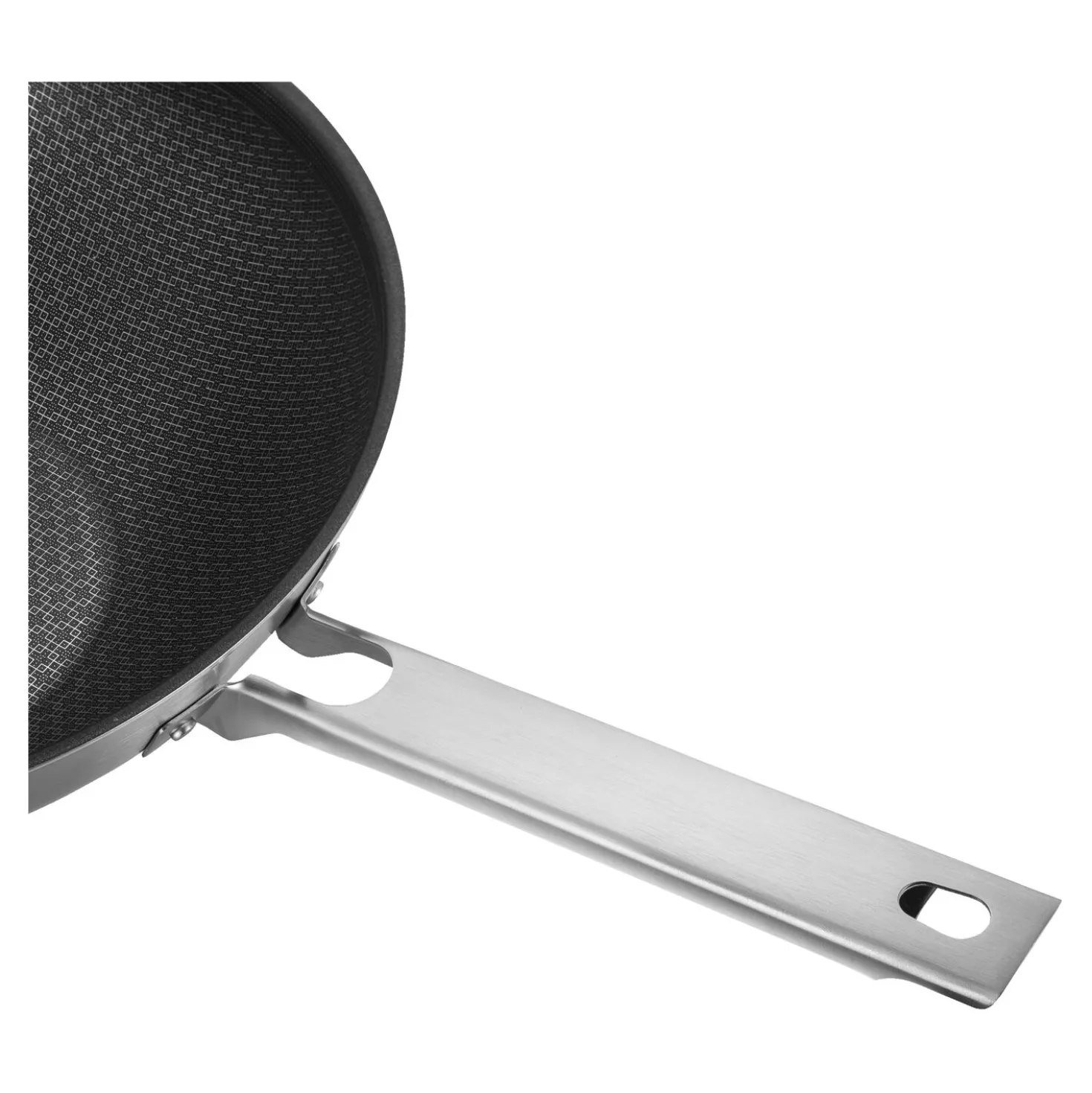 12-inch, 18/10 Stainless Steel, Nonstick Wok With Lid