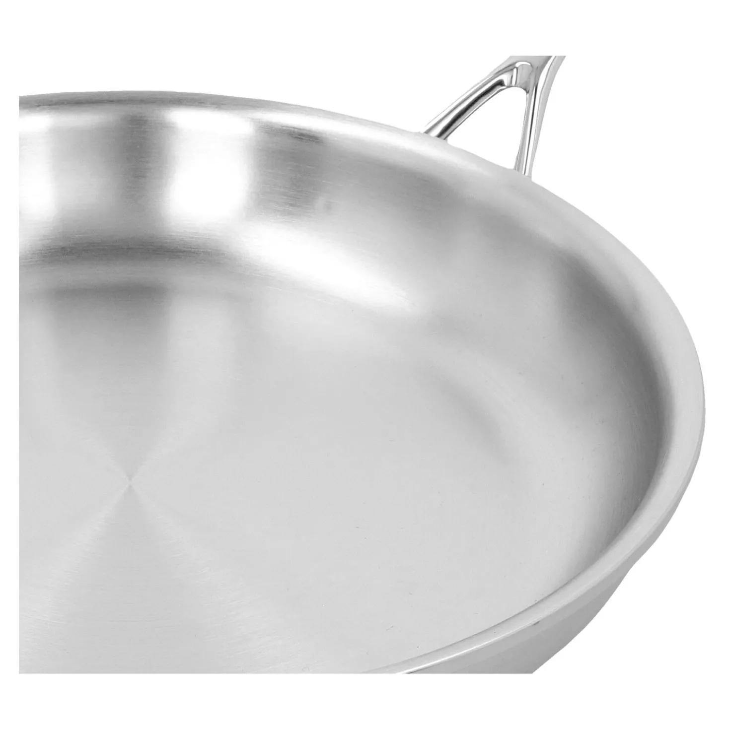 12.5-inch, 18/10 Stainless Steel, Proline Fry Pan With Helper Handle