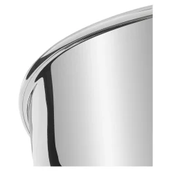 12-inch, 18/10 Stainless Steel, Wok With Lid, Silver