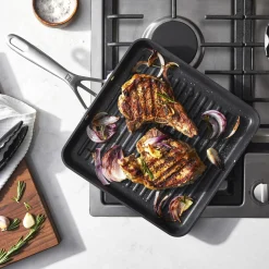 11-inch, Aluminum, Non-stick, Square, Hard Anodized Grill
