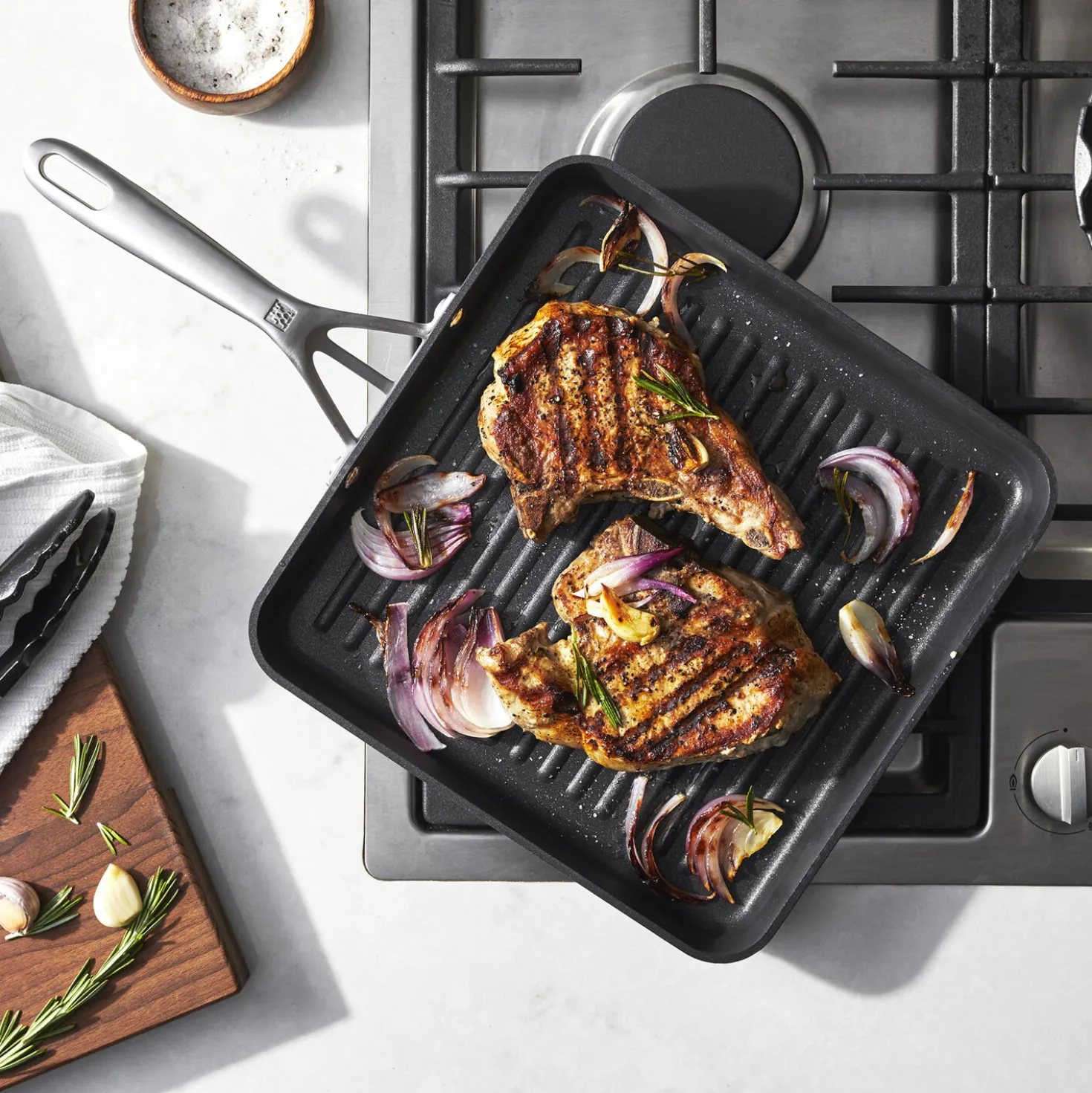 11-inch, Aluminum, Non-stick, Square, Hard Anodized Grill