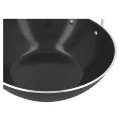 12-inch, Aluminum, Wok With Ceramic Coating, Black Matte