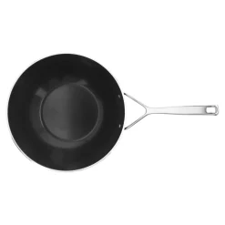 12-inch, Aluminum, Wok With Ceramic Coating, Black Matte