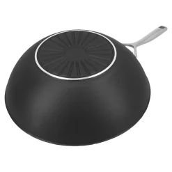 12-inch, Aluminum, Wok With Ceramic Coating, Black Matte