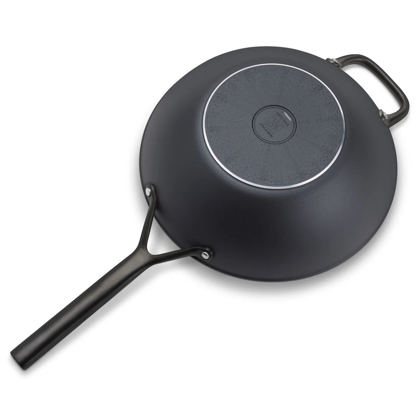 12-inch, Aluminum, Wok With Glass Lid, Black Matte