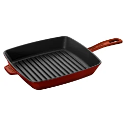 12-inch, Cast Iron, Square, Grill Pan, Grenadine