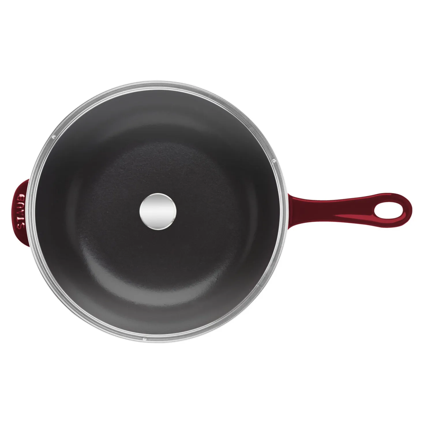 10-inch, Daily Pan With Glass Lid, Grenadine