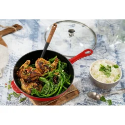 10-inch, Daily Pan With Glass Lid, Cherry