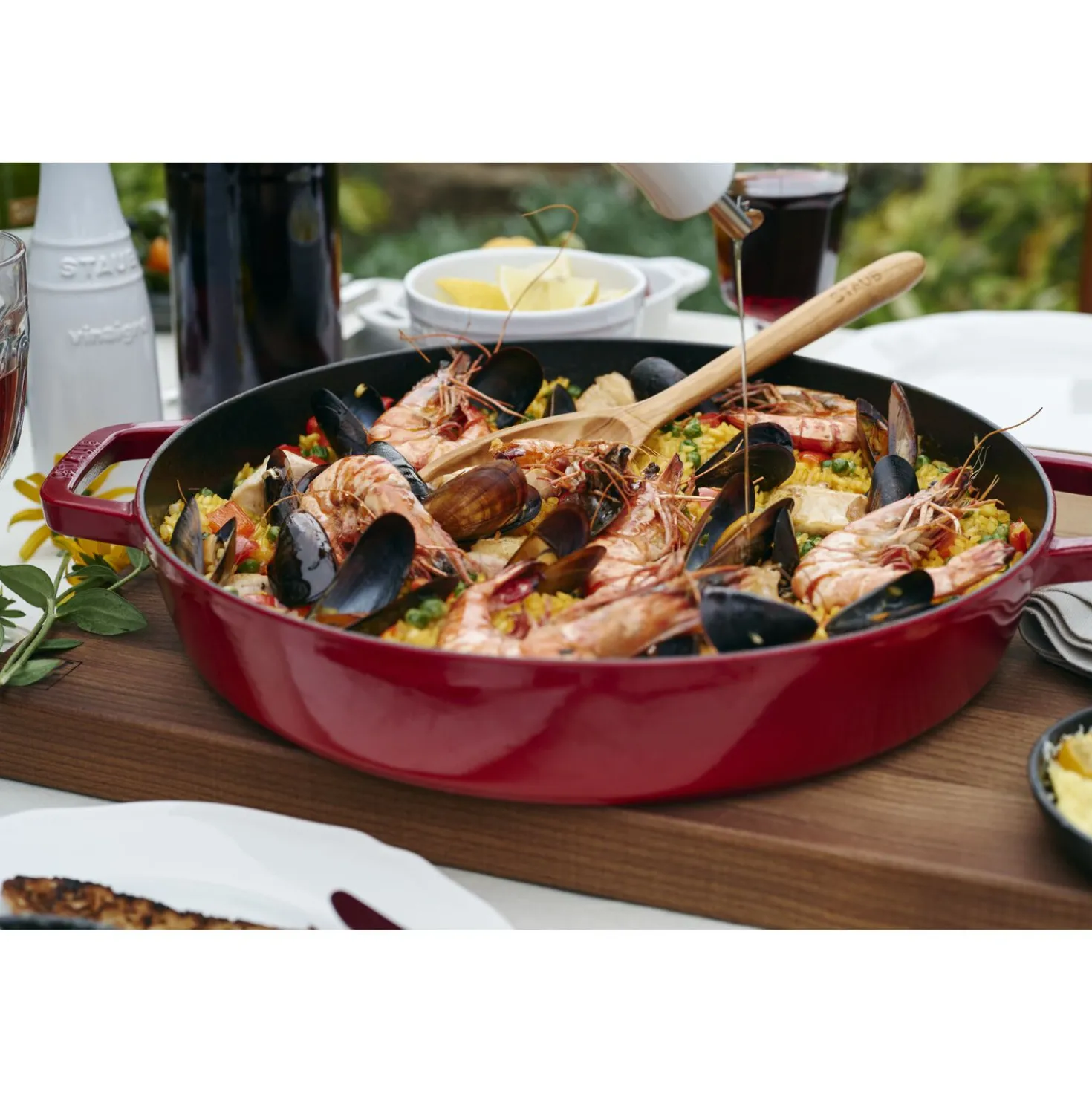 13-inch, Double Handle Fry Pan, cherry