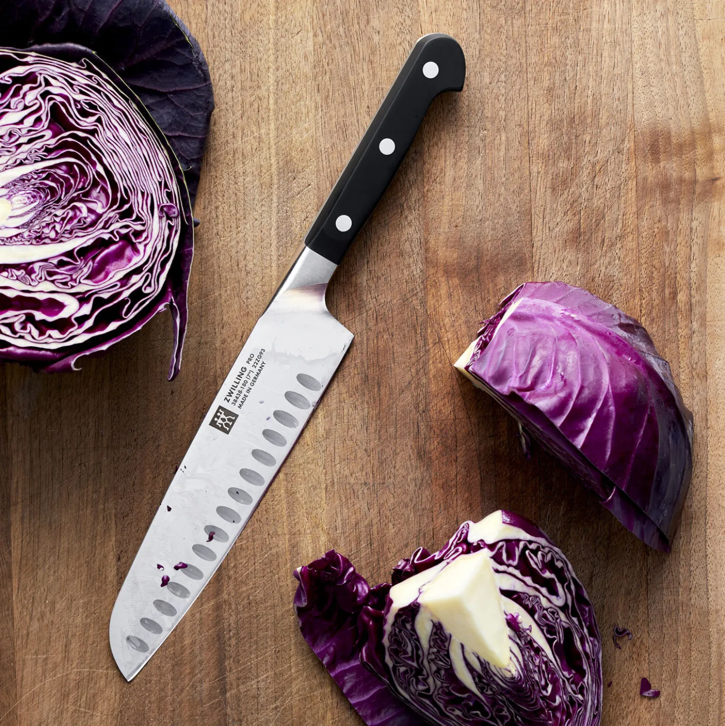7-inch, Hollow Edge Slim Santoku Knife