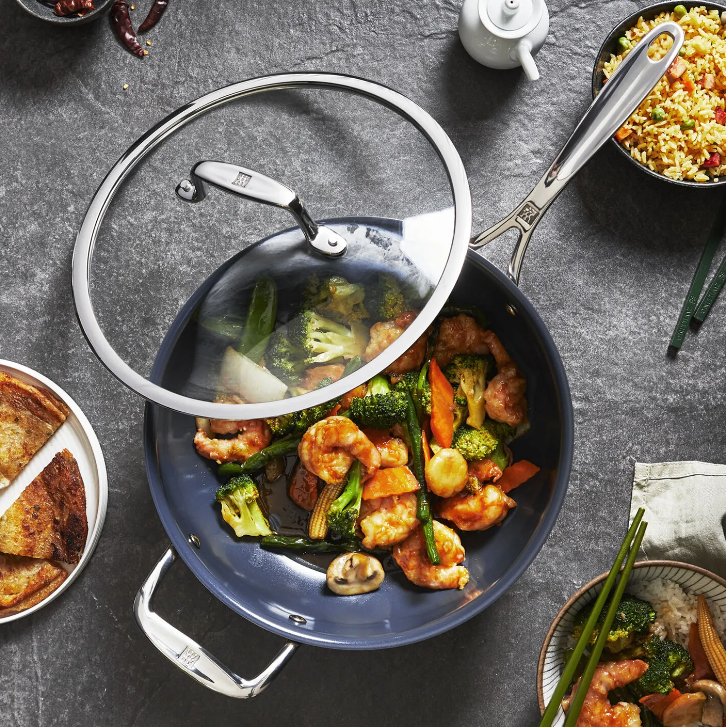 10-inch, Non-stick, Stainless Steel Ceramic Perfect Pan